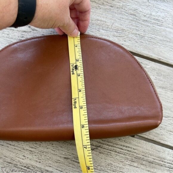 Thacker New York Leather Zip Clutch Bag - Picture 6 of 6